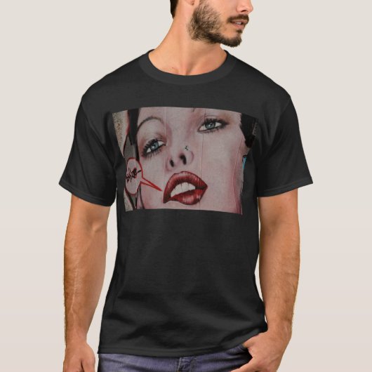 T-shirt Lèvres rouges (Devant)