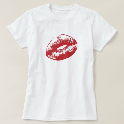 T-shirt Lèvres rouges (Design devant)
