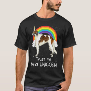 T-shirt Lévrier Arc-en-Ciel Confiance Moi Je Suis Un Chien