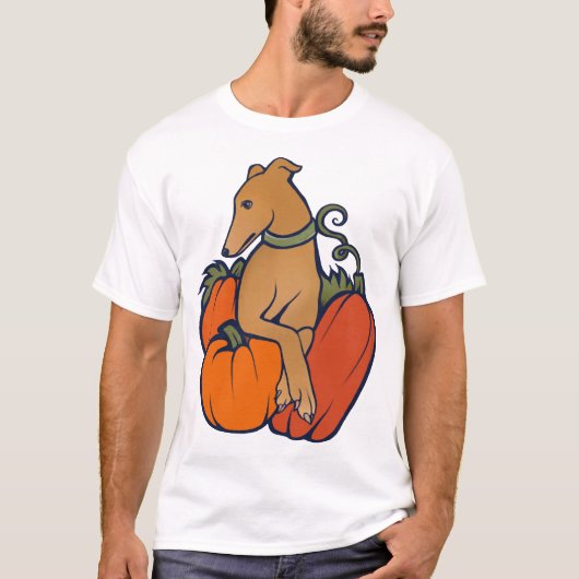 T-shirt lévrier d'Halloween (Devant)