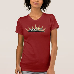 T-shirt Lévrier en parc