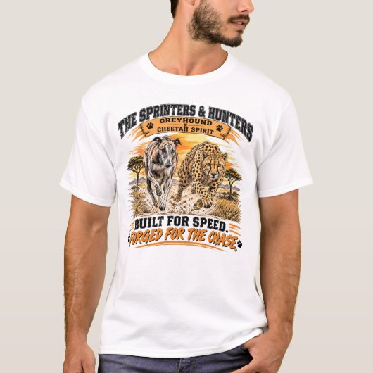 T-shirt Lévrier et guépard (Devant)