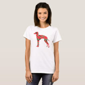 T-shirt Lévrier italien (Devant entier)