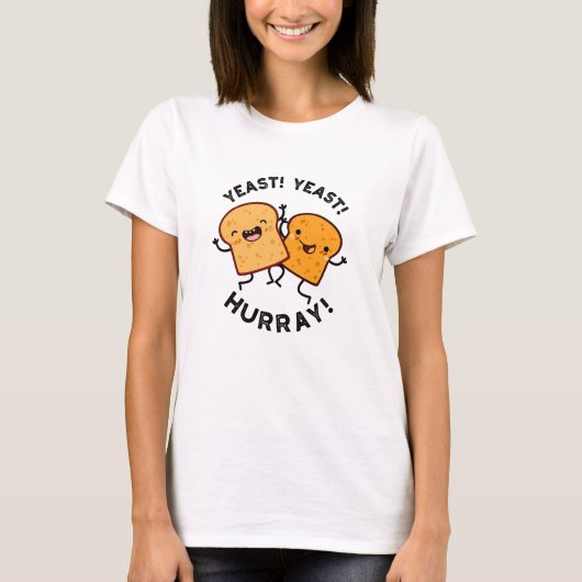 T-shirt Levure Levure Hourra Blagues Drôles de Pain (Devant)