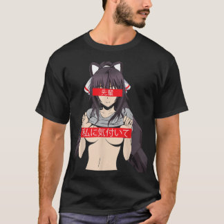 T-shirt Lewd Hentai Note Me Senpai Sexy Undressing Anime