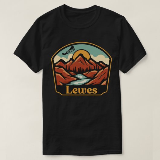 T-shirt Lewes, Delaware (Design devant)