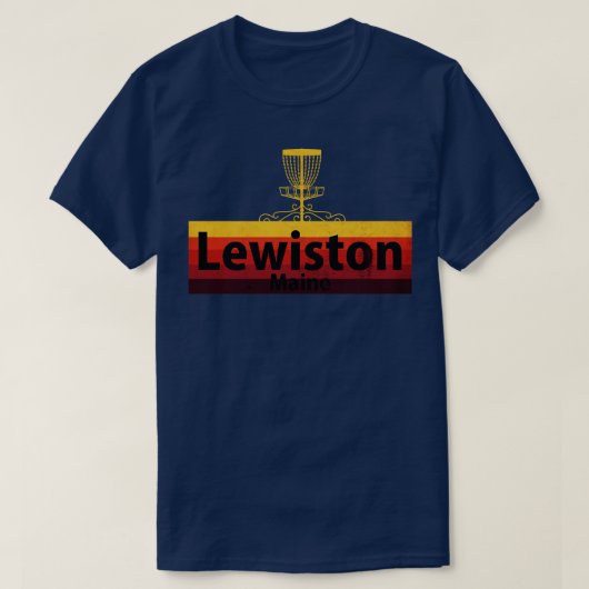T-shirt Lewinston Disk Golf Maine (Design devant)