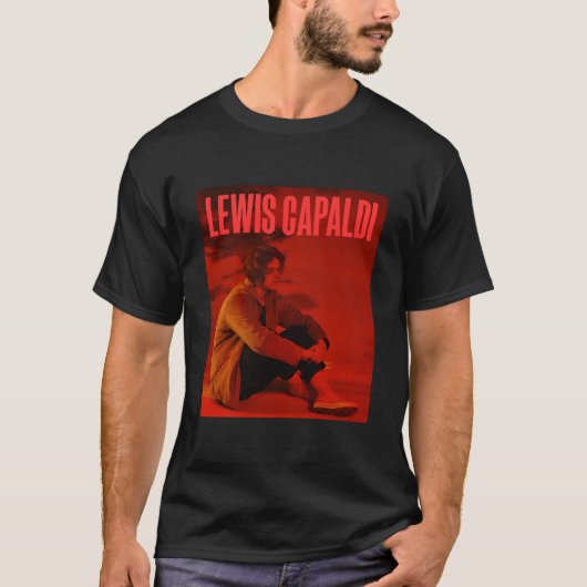 T-shirt Lewis Capaldi - Couverture d'album Texte Rouge (Devant)