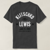 T-shirt Lewis vs Klitschko (Design devant)