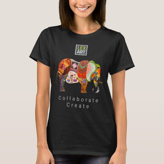 T-shirt LexArt Collaborate-Create Shirt avec logo (Devant)