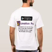 T-shirt Lexathon pro (Dos)