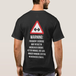 T-shirt L'exercice bénéficie - avertissant - la séance