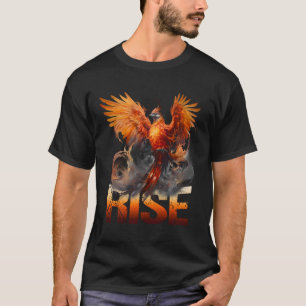 T-shirt L'explosion Phoenix Bird Mythique Créature Se Leva