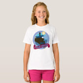 T-shirt L'Express polaire | Insigne de train Vintage (Devant entier)