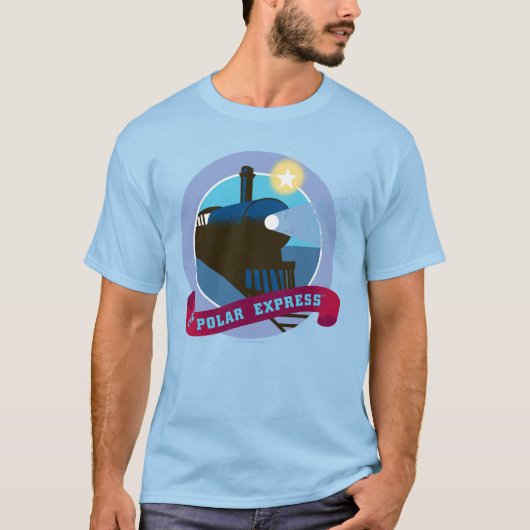 T-shirt L'Express polaire | Insigne de train Vintage (Devant)