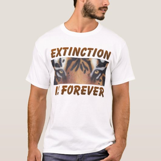 T-shirt L'extinction est éternelle (Devant)