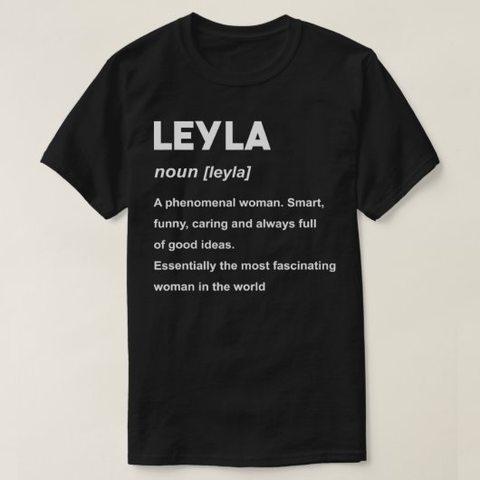 T-shirt Leyla Nom (Design devant)