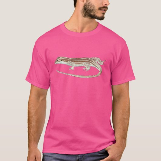 T-shirt lézard à queue fouettée tacheté (Devant)
