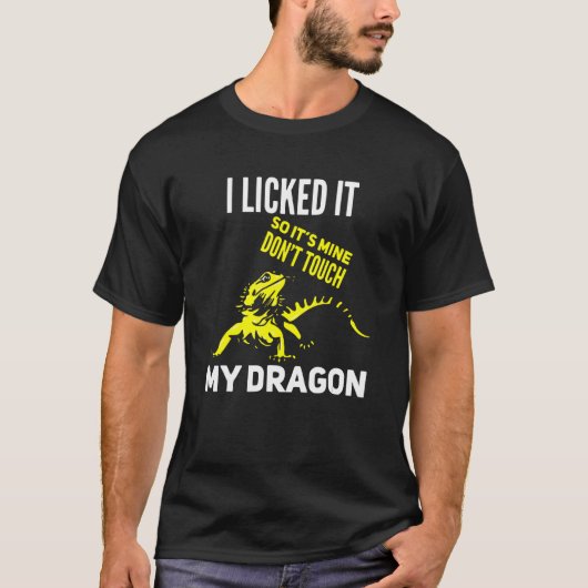T-shirt Lézard Dragon Lézard Je l'ai cueilli Donc c'est le (Devant)