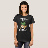 T-shirt Lézard Dragon Lézard Weirdo Avec Un Beardo Men Wom (Devant entier)