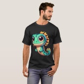 T-shirt Lézard Poisson Adorable (Devant entier)