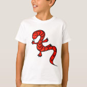 T-shirt Lézard rouge (Devant)
