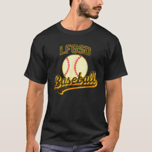T-shirt LFGSD Vintage Hommes Retro 80s de baseball Tee