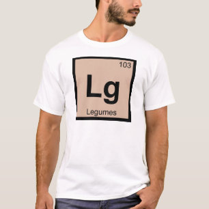 T-shirt Lg - Symbole de table périodique de chimie des lég