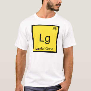 T-shirt Lg - Symbole d'élément de chimie bon et loyal T