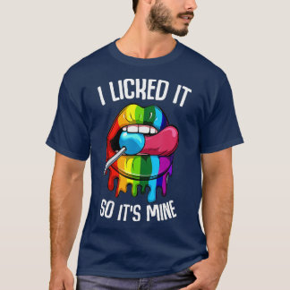 T-shirt LGB Pride Je l'ai Licencié ainsi sa mine Sexy Rain