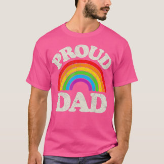 T-shirt LGBQ Fier papa Gay pride LGB Ally Rainbow Pères
