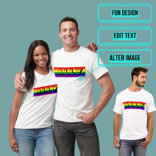 T-shirt LGBT Ally Mens