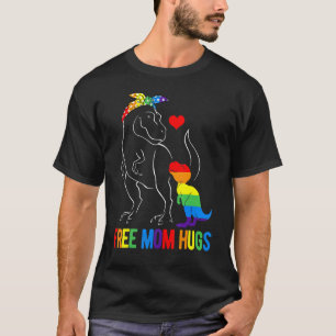 T-shirt LGBT Bisous Gratuits De Maman Dinosaure Rex Mamasa