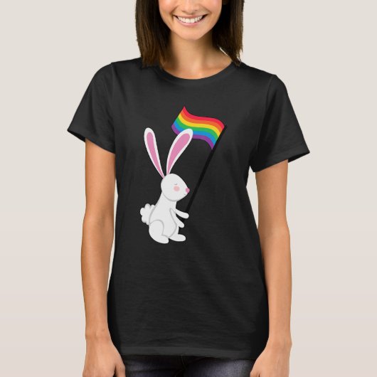 T-shirt Lgbt Bunny Lgbtq 1 (Devant)