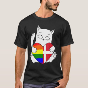 T-shirt LGBT Danemark Chat Ally Animal Pride Supporter