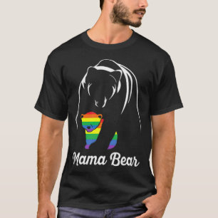 T-shirt Lgbt de l'ours de maman fière -échelle standard-
