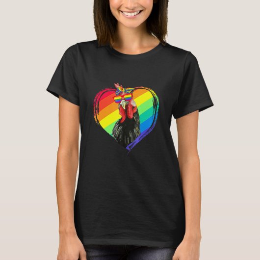 T-shirt Lgbt de poulet (Devant)