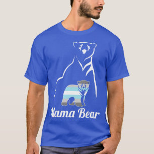 T-shirt LGBT Demiboy Mama Bear Demigender Fierté Flag Mama
