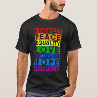 T-shirt Lgbt Equality Aimer gentillesse Paix Gay Lesbian R