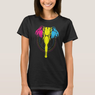 T-shirt Lgbt Equality Pansexuality Flag Elephant Pan Pride