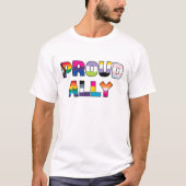 T-shirt LGBT Fiers Ally Pride Ally Pride LGBT Ally Rainbow (Devant)