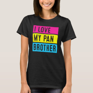 T-shirt Lgbt Fierté Amour Mon Pan Frère Pansexuel Famille