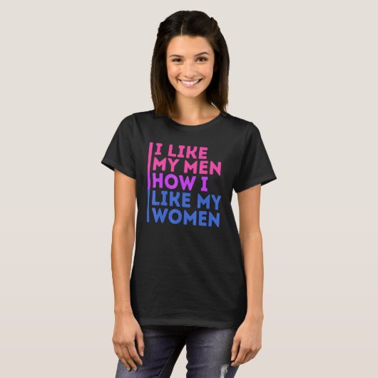 T-shirt Lgbt Fierté J'Aime Mes Hommes Comment J'Aime Mes F (Devant entier)