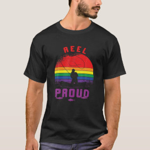T-shirt LGBT Fishing Reel Fière gay Lesbian Angler Pride R
