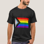 T-shirt LGBT Flag de la fierté de progrès (Devant)