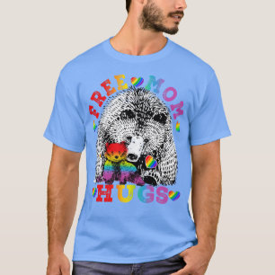 T-shirt LGBT Free Mom Hugues Bear Momma Bear LGBT pride mo
