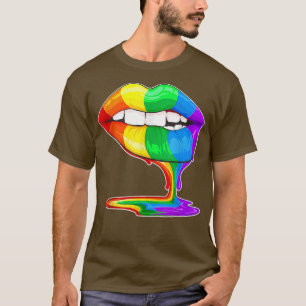 T-shirt LGBT Gay pride Arc-en-ciel Drapeau Lesbian mignon