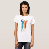T-shirt Lgbt Gay pride Poppy Flower Rainbow Choose Love (Devant entier)