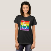 T-shirt Lgbt Handicap Pride Mois 2022 (Devant entier)