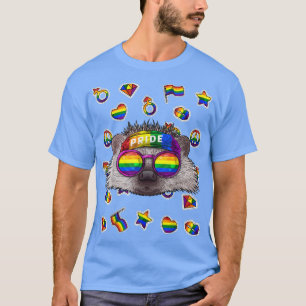 T-shirt LGBT Hedgehog Mois Gay pride Animal Rainbow Lesbi